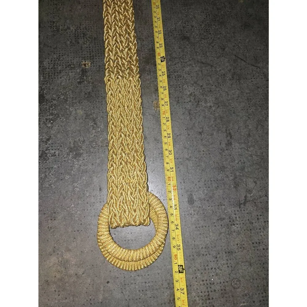 Braided Gold Metallic abelt